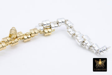 14 K Gold Filled Magnetic Clasps, Super Strong 925 Sterling Silver Bracelet Clips #2336, 4.5 mm High Quality Arthritis Jewelry Findings